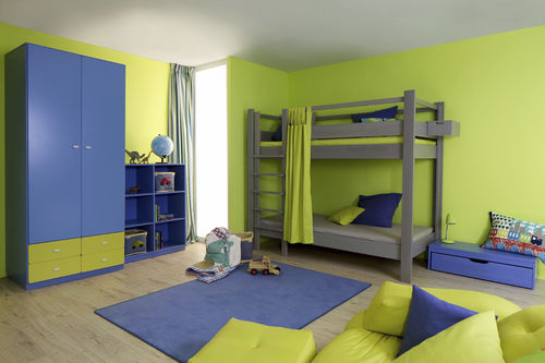 Chambre d'enfant bleue - DEBE.DESTYLE : KIDS ROOM 06 - DE BREUYN - verte / mixte