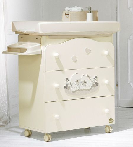 Table à langer en bois - SOGNO - Baby Expert - à roulettes