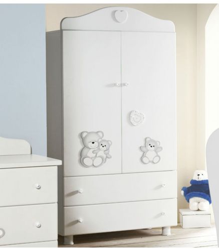 Armoire contemporaine - ORSETTO - Baby Expert - en bois / à portes battantes / pour enfant