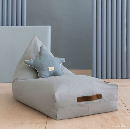 Fauteuil poire contemporain - Oasis - Nobodinoz - en coton / avec revêtement amovible / pour enfant