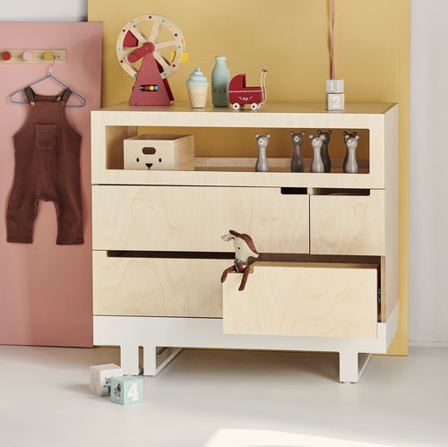 Commode contemporaine - ROOF - KUTIKAI - en bouleau / en contreplaqué / pour enfant (unisexe)