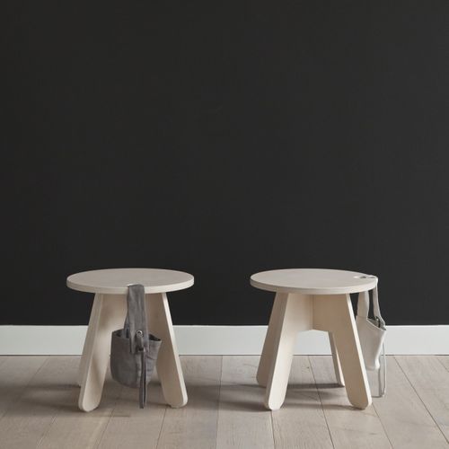 Tabouret contemporain - PEEKABOO  - KUTIKAI - en contreplaqué / en bouleau / rond