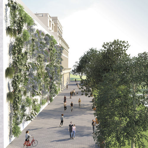 Mur végétal en panneau modulaire - XLARGE FACADE SYSTEMS - Green Urban Life GmbH - naturel / pour façade / avec structure modulaire
