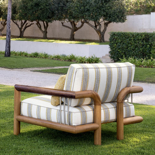 Tissu d'ameublement - PÉNINSULA - MISSIA - à rayures / en polypropylène / pour extérieur