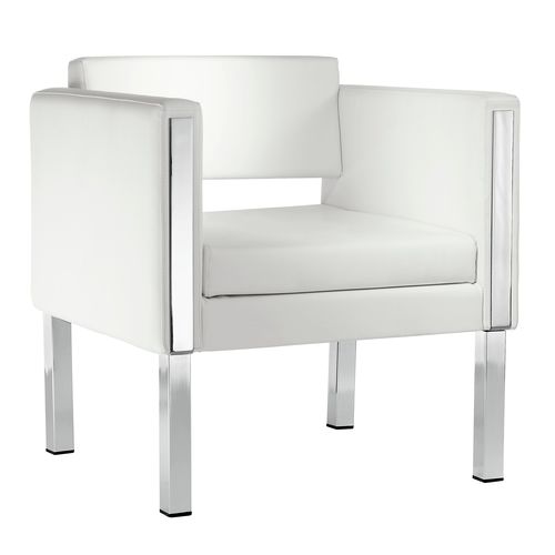 Fauteuil contemporain - ONLY - Milani - en tissu / noir / blanc