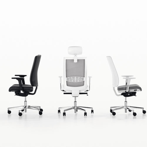 Fauteuil de bureau contemporain - LEX - Milani - en maille / avec repose-tête / avec dossier haut