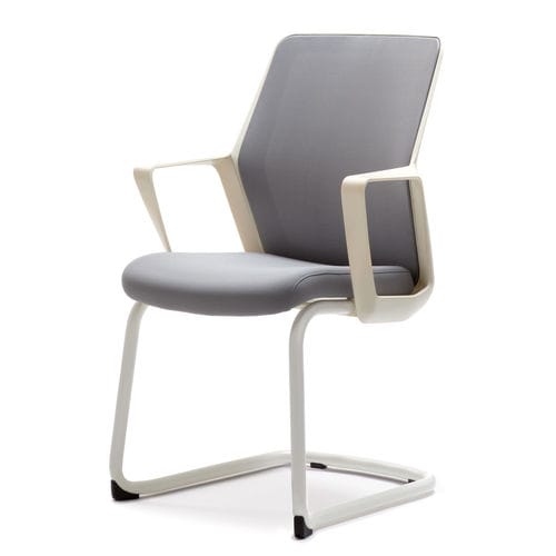 Chaise visiteur contemporaine - FLO - Milani - d'intérieur / en résille / tapissée