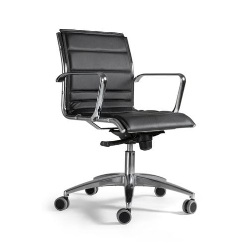 Chaise de bureau contemporaine - COMET - Milani - en tissu / tapissée / à dossier haut