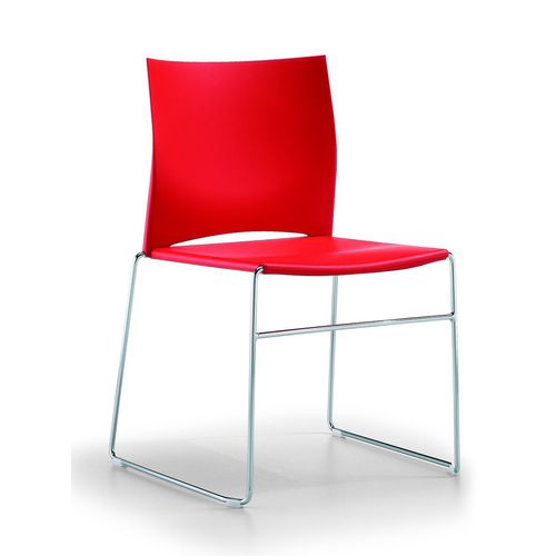 Chaise visiteur contemporaine - WENDY - Milani - d'intérieur / en plastique / professionnelle