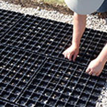 Géogrille de renfort - GEOBLOCK® - Presto Geosystems - pour stabilisation de sol / revêtement de route