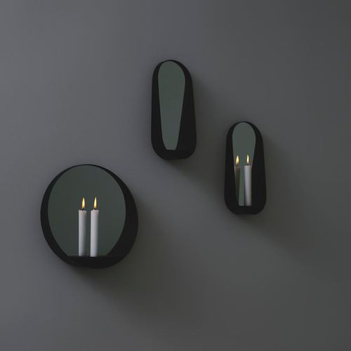 Miroir mural - GLIM - Gejst - contemporain / rond / ovale