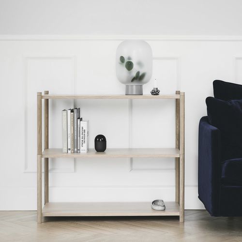 Étagère contemporaine - SCEENE   - Gejst - en chêne / avec rangement / noire