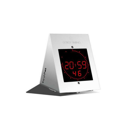 Horloge contemporaine - LEDI 1/60/S - Gorgy Timing - de table / numérique / en aluminium