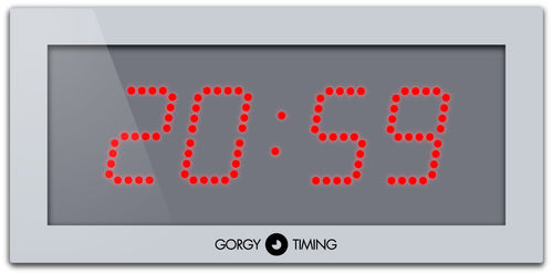 Horloge contemporaine - LEDI® 7 - Gorgy Timing - murale / numérique / en aluminium