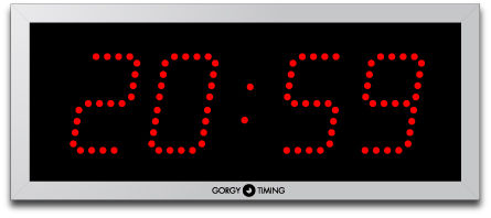 Horloge contemporaine - LEDI® 10 - Gorgy Timing - murale / numérique / en aluminium