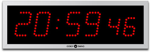 Horloge contemporaine - LEDI® 10.S - Gorgy Timing - murale / numérique / en aluminium