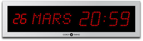 Horloge contemporaine - LEDICA® 7.M - Gorgy Timing - murale / numérique / en aluminium