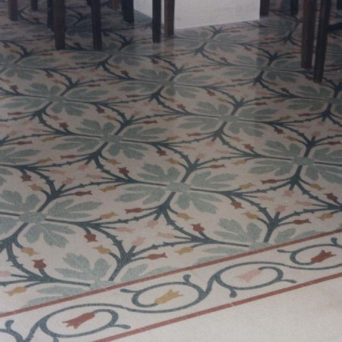 Carreau de ciment en grains de marbre - OTRANTO - fabbrica di mattoni de filippi osvaldo snc - d'intérieur / de sol / motif Victorien