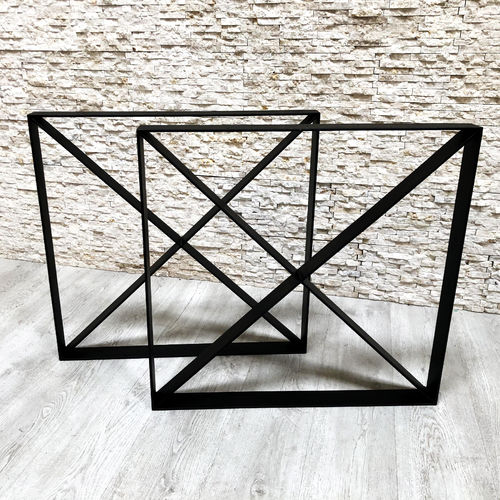 Pied de table en fer - PEUTAU6 - ARRELART - contemporain / double