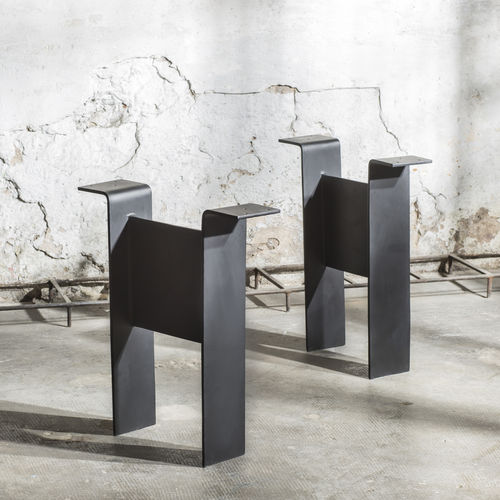 Pied de table en fer - PEUTAU13 - ARRELART - contemporain / pour table mange-debout / double