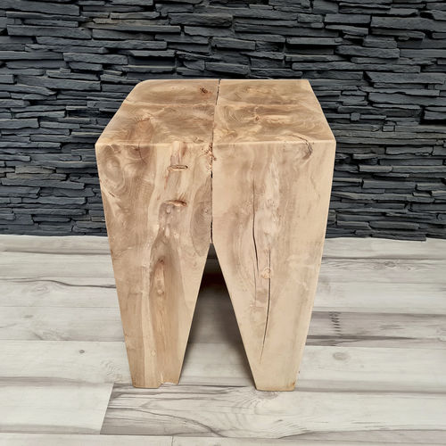 Table d'appoint de style scandinave - VINNY - ARRELART - en teck / avec piètement en teck / carrée