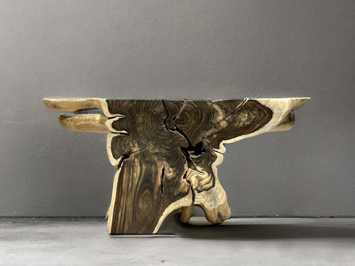 Console contemporaine - SIMONE - ARRELART - en bois tropical / avec piètement en bois massif / sur mesure