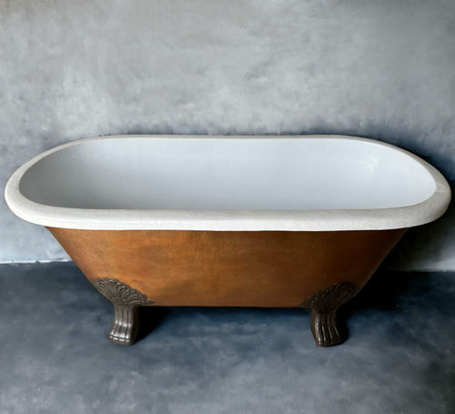 Baignoire ovale - LUXIA - ARRELART - à poser / pour habitat / en cuivre