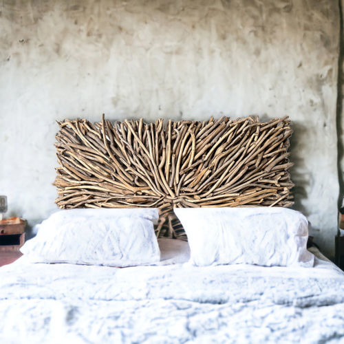 Tête de lit pour lit double - TULUM - ARRELART - design original / en bois / incolore
