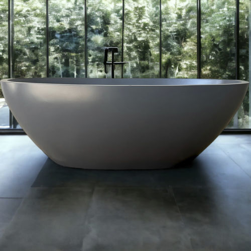 Baignoire ovale - CHICAGO - ARRELART - à poser / pour habitat / en terrazzo