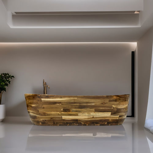 Baignoire ovale - JEWEL - ARRELART - à poser / pour habitat / en bois massif