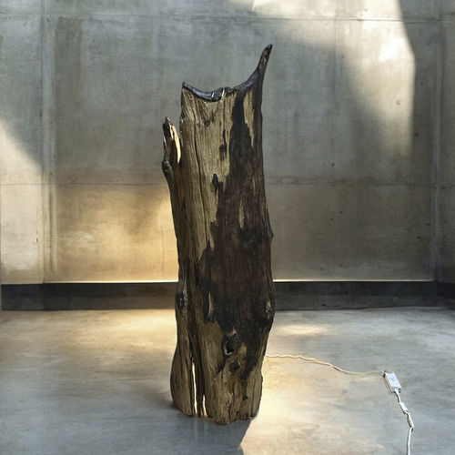 Lampe sur pied - JAKARTA - ARRELART - en teck / en bois verni / contemporaine