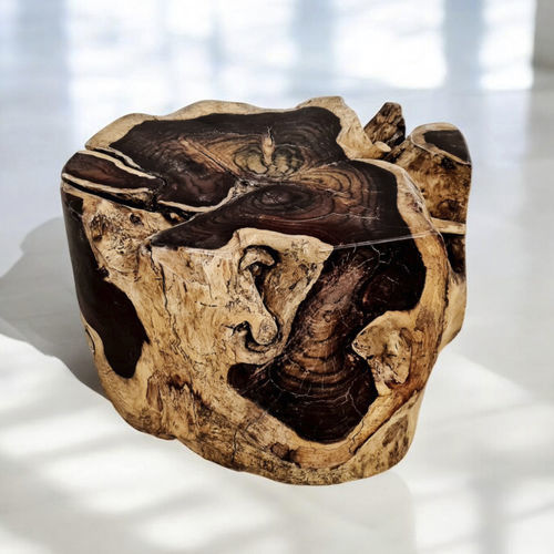 Table d'appoint design original - HANS - ARRELART - en bois massif / en palissandre / avec piètement en bois de rose
