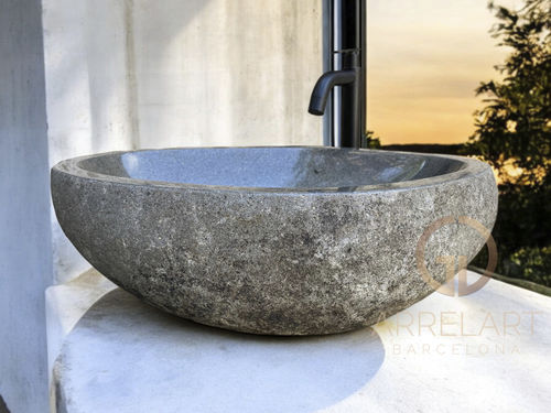 Vasque à poser - LAURENT - ARRELART - en Riverstone® / sur mesure / personnalisable