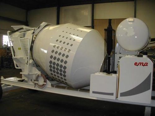 Bétonnière mobile - EMA 2 - Partindus - fixe / électrique / hydraulique