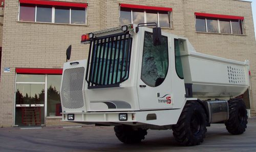 Tombereau à déchargement par l'arrière - TRANSPORTER 15 - Partindus - sur pneus / diesel / pour chantier