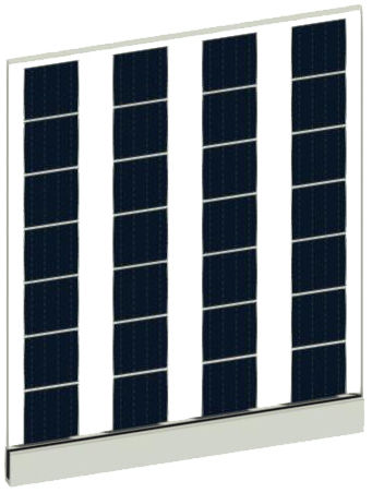 Panneau photovoltaïque pour balcon - SI-ESF-M-BIPV-BL-P156-28 - Solar Innova Green Technology - monocristallin / bi-verres / BIPV