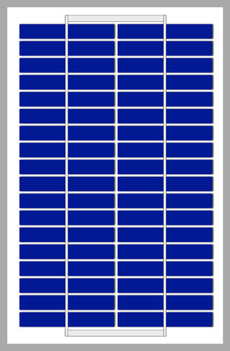 Panneau photovoltaïque en silicium polycristallin - SI-ESF-M-NE-P-5W - Solar Innova Green Technology - en verre antireflet / autonettoyant