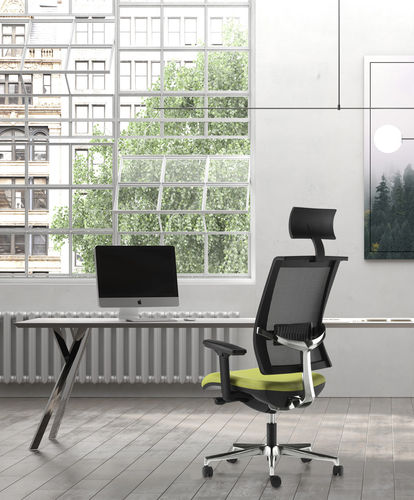 Chaise de bureau contemporaine - TECNA - ARTE & D SRL - en résille / en polypropylène / en polyuréthane