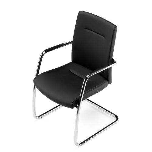 Chaise visiteur contemporaine - PASSPORT - ARTE & D SRL - d'intérieur / en résille / en acier chromé