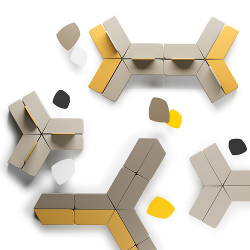 Banquette modulable - MANTRA - ARTE & D SRL - contemporaine / en tissu / en cuir