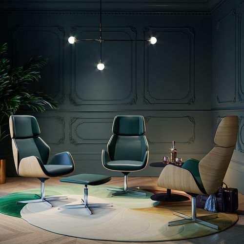Fauteuil de direction contemporain - HAIKU WOOD - ARTE & D SRL - en simili cuir / en cuir / en tissu