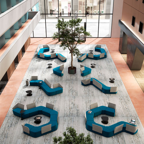 Banquette modulable - IKEBANA - ARTE & D SRL - contemporaine / en tissu / en cuir