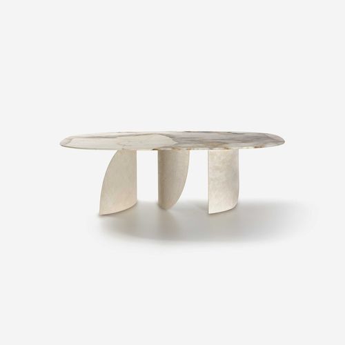 Table contemporaine - Sail - Nature Design - en chêne / en céramique / en marbre
