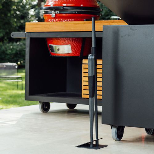 Serviteur de cheminée en cuir - OA-B - OFYR France - en acier / en aluminium / en silicone