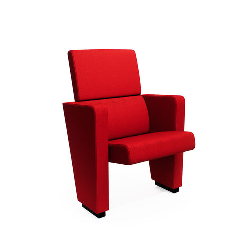Fauteuil d'auditorium contemporain - K1 - FERCO SEATING SYSTEMS M SDN BHD - en tissu / en cuir / en placage de bois