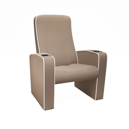 Fauteuil de cinéma en cuir - ST OMER BOUTIQUE - FERCO SEATING SYSTEMS M SDN BHD - en tissu / professionnel / rouge