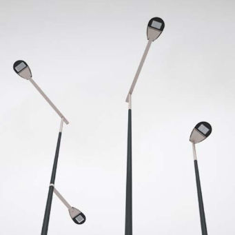 Lampadaire urbain - LAFOGLIA - Ghisamestieri - contemporain / en métal / à LED