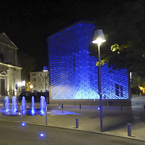 Lampadaire urbain - CAMELOT C - Ghisamestieri - contemporain / en PMMA / à LED