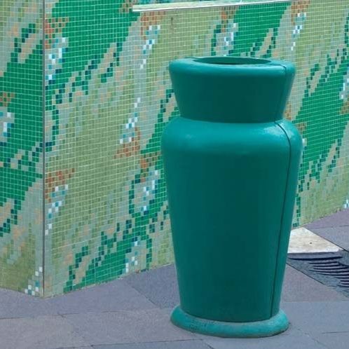 Poubelle publique - MENDINI ANFORA - Ghisamestieri - en acier / en fonte / en fonte d'aluminium