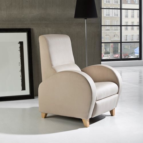 Fauteuil relax contemporain - Denia - Raga - en cuir / en tissu / en simili cuir